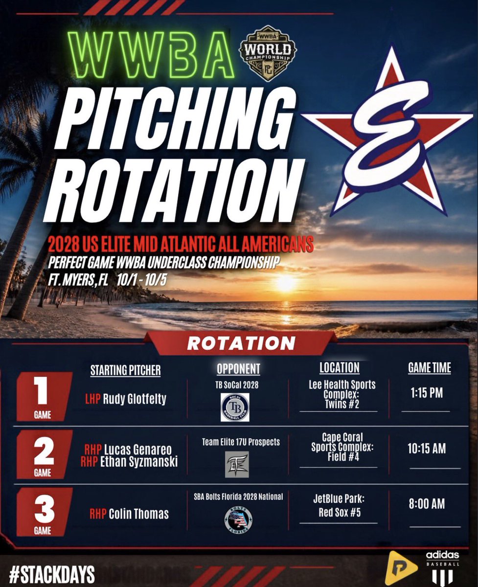 ctbaseball9's tweet photo. Excited to pitch this Saturday for US Elite  against SBA Bolts! 
@mattblethen26 
@goudycoach 
@Mr_Schlen 
@cohs_baseball22 
@maryland_us 
@USElitebase https://t.co/fFfedQZlCM