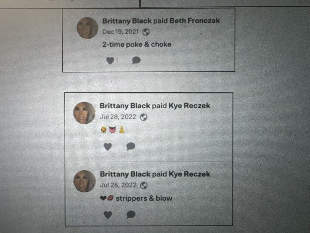 SarahisCensored's tweet photo. UPDATE: I have additional records and account activity involving Brittany Black, the Democratic nominee for Texas House District 61, who is running in the November 3, 2026 general election against Republican incumbent Keresa Richardson. Black won the Democratic primary earlier this year. 

The newest material includes court-history records showing a much longer pattern of traffic and licensing cases than I previously realized. The records list cases going back to October 17, 2003, when Black was cited for allegedly driving 26–30 MPH over the speed limit in Macon County, Illinois. They also show additional speeding cases in 2004 and 2005, along with repeated driving-on-a-suspended-license cases in September 2004, March 2005, August 2005, February 2008, and April 2008.

The later records continue as well. They list speeding-related cases in 2015, 2016 and 2017, including a November 26, 2017 case for allegedly driving 21–25 MPH over the speed limit and operating an uninsured motor vehicle. The records also show traffic issues from March 11, 2019 involving an alleged seat-belt violation and failure to carry or display a license or permit.

So the driving record reflected in these documents spans roughly 16 years - from 2003 through 2019. That does not mean every listed charge resulted in a conviction, but the dates, case numbers, locations and listed offenses are all laid out in the records provided to me.

The payment account shown in the screenshots belongs to Black, and the payments appear to have been sent to her husband. One payment from December 19, 2021 is captioned “2-time poke & choke.” Two payments from July 28, 2022 include suggestive language and emojis, including one that plainly reads “strippers & blow.”

Obviously, these are likely jokes between a husband and wife. A payment caption saying “strippers & blow” is not proof of anything. But it is public language attached to an account belonging to a candidate for public office, and she chose to post it and leave it, while she runs her campaign.  

I also confirmed that the Google profile shown in the screenshots belongs to Black. That account posted a five-star review of Levels, a nightclub in Bangkok, Thailand, describing it as “Cute place. Energetic.” Again, going to a nightclub is not misconduct, and I am not suggesting otherwise. It is to point out that her “partying lifestyle” is not over as she implied with her statement. 

Taken together, the new material gives voters more factual information about both her longer court/traffic history and the way she has conducted herself publicly in more recent years.