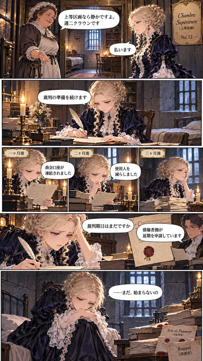 aididprison's tweet photo. 『お金持ちなのに債務囚』(2/3)
#女囚漫画 #女囚 #逮捕 #DID #AIart https://t.co/TNbypCv8Xh
