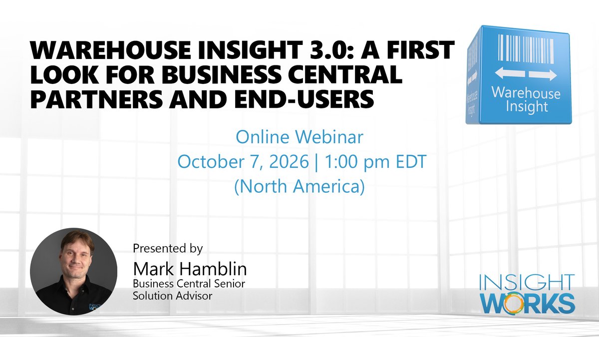 DMSInsightWorks's tweet photo. Warehouse Insight 3.0 webinar: Preview what’s changing before its October release.

REGISTER: https://t.co/R0nCvDofND https://t.co/EtOm9OexzJ