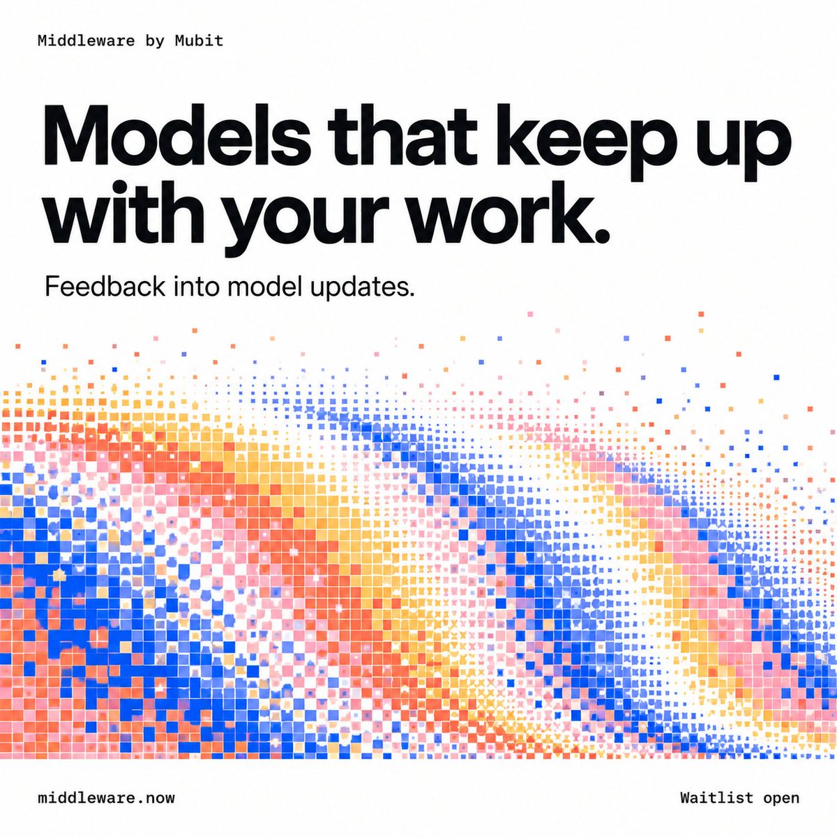 notanilp's tweet photo. we're building Middleware: a model farm of your own.

route your existing LLM calls through one API. get task-specific models that learn from your feedback and keep up as your work changes.

join the waitlist: https://t.co/xsNccnUOnP https://t.co/LCrkIta8Lo