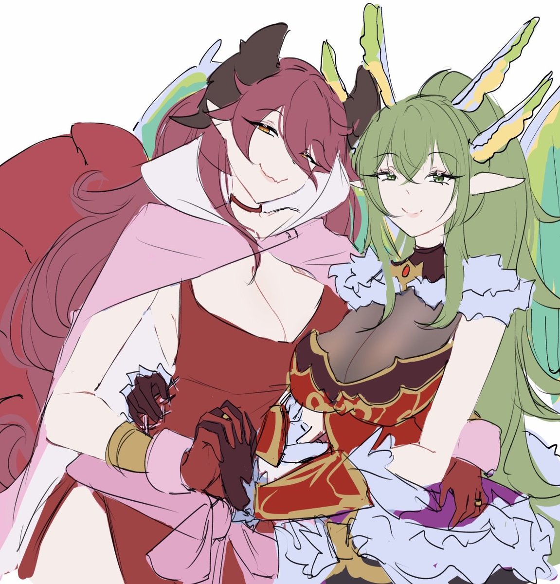 serafineart1001's tweet photo. ❤️💚 https://t.co/XfctOSOlWP