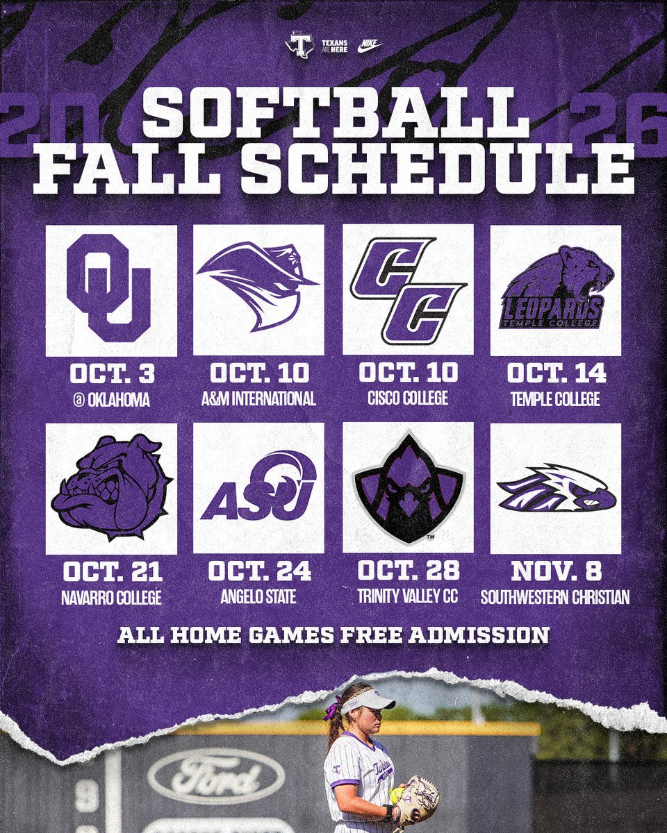 TarletonSB's tweet photo. 🚨 SCHEDULE CHANGE 🚨

Due to impending forecasted rain, Tarleton State’s scheduled fall opener against Navarro College has been postponed to Oct. 21 at 5 p.m., and will not be played on Wednesday!

Story: https://t.co/cfPEH433oS https://t.co/2aI0nKKNWy
