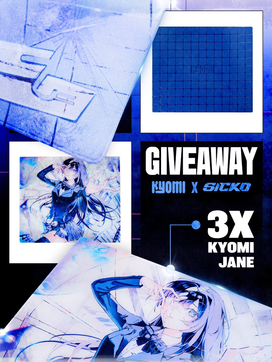 s1ckox's tweet photo. Kyomi Jane is almost sold out, so we’re celebrating with a giveaway.

3 winners. 1 Kyomi Jane each. Open worldwide.

To enter:
• Like this post
• Follow @s1ckox and @KyomiHQ
• Repost
• Tag a friend in the comments 

Giveaway ends in 1 week! 

Good luck to everyone, and thank you for all the support!