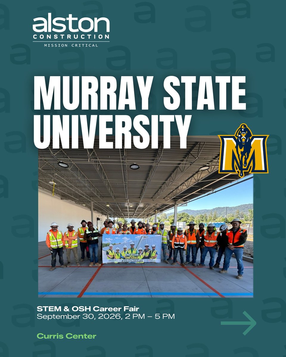 alstonconstruct's tweet photo. Alston is on the road this week for four career fairs! 🚧
📍 Arizona State University, Tempe, AZ
📍 Murray State University, Murray, KY
📍 Kennesaw State University, Marietta, GA
📍 University of Alabama, Tuscaloosa, AL

Stop by and meet the team! #BuildYourCareer #GrowWithUs https://t.co/4aS9Hv2u23