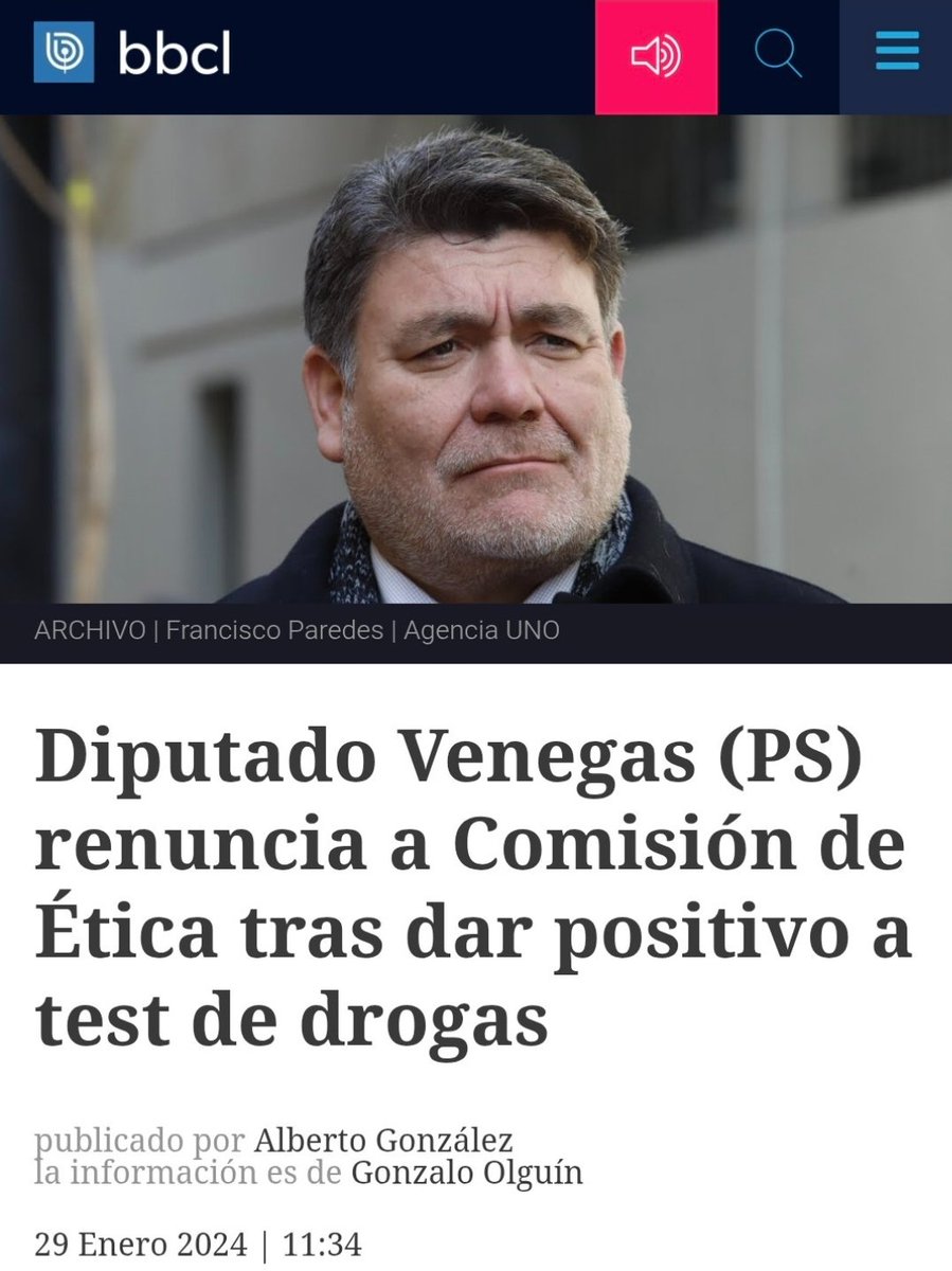 popepa5's tweet photo. ¿Venegas no puede ser expulsado de la Cámara?
Da positivo y sigue como si nada molestando.
¿ Esto es lo que vota la izquierda  Chilena? Ciudadanos de izquierda votan por drogadictos. https://t.co/bwUTzb8T7H