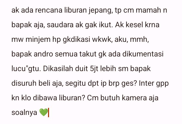 TanyarlBase's tweet photo. rekomen yg oke harga segitu dong 💚 https://t.co/F6Dqb8la2P