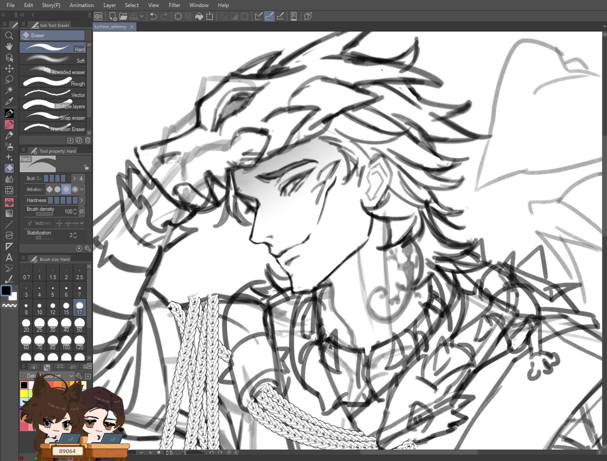 fae_idv's tweet photo. Luchino whimsy WIP 🦎 https://t.co/K85TixuYod