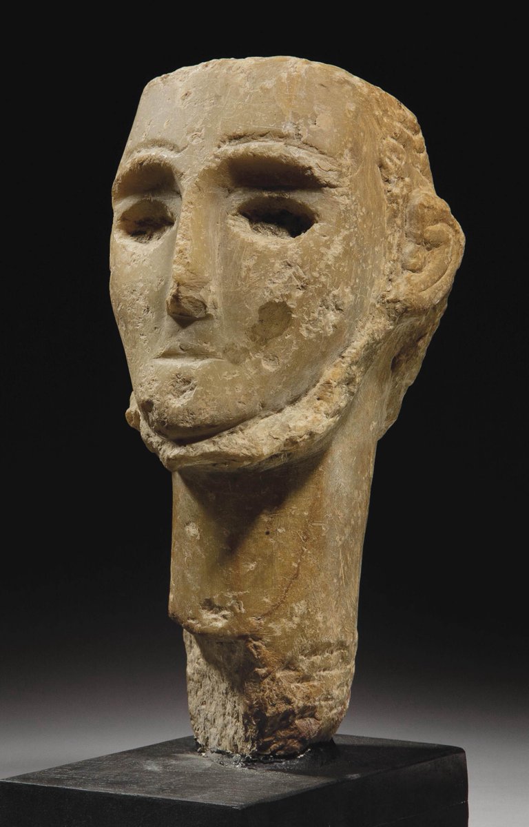 yazidihimyari's tweet photo. Yemeni Alabaster Head, 1st Century BCE https://t.co/HEfcSgD5k3