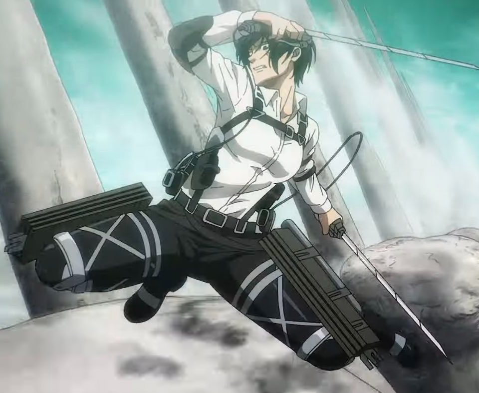 Experxment's tweet photo. mikasa mothered so hard in the last episode 😩 https://t.co/78mbpZu7R8