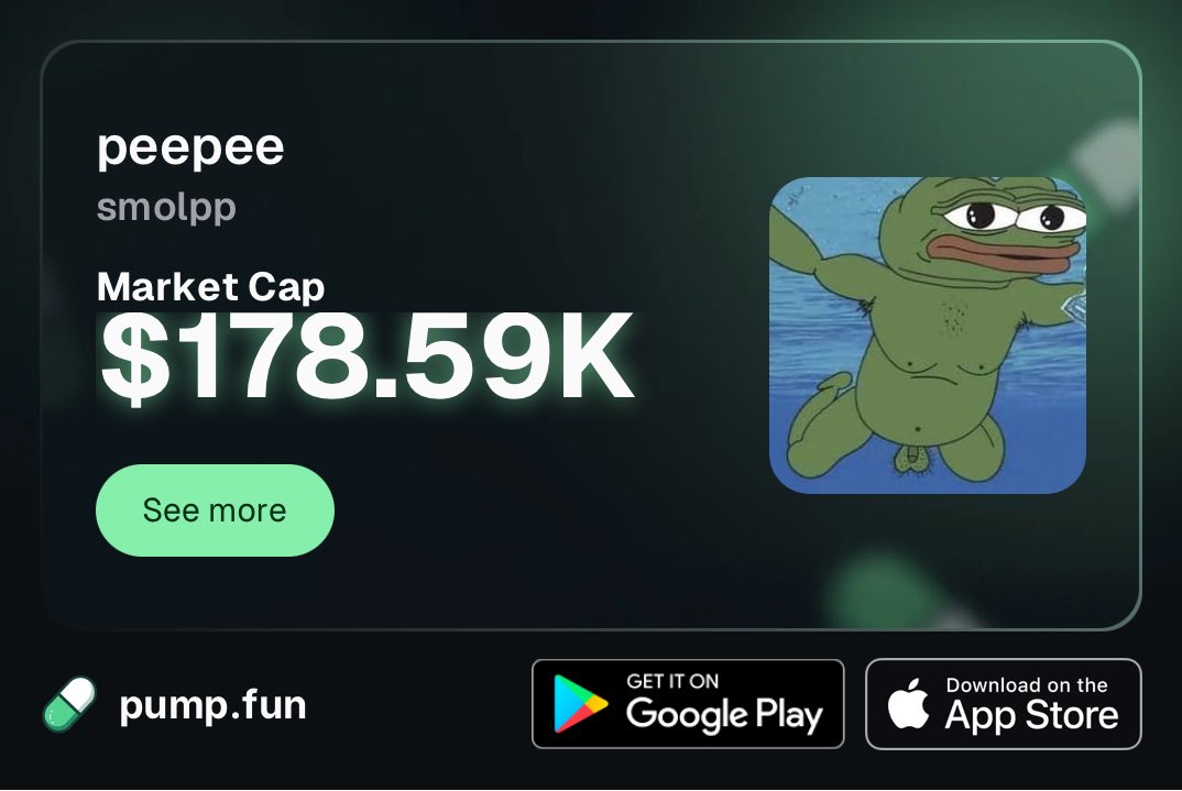 coleyung27's tweet photo. 🚨 $SMOLPP PEEPEE CALL 🚨
Fresh Solana meme just printed
CA: 7wBt7aNt1DBzE3WPbPQruhvo4x7Y95PBHnBMVaBLpump
MC: ~$191K
ATH: $568K+
Holders: 630+
Dev still holding
Chart already showed classic dump →Volume cooking
Trade it here
→ https://t.co/iTw3QBUIMe
#pumpfun #solana #crypto https://t.co/l7qKIDJN71