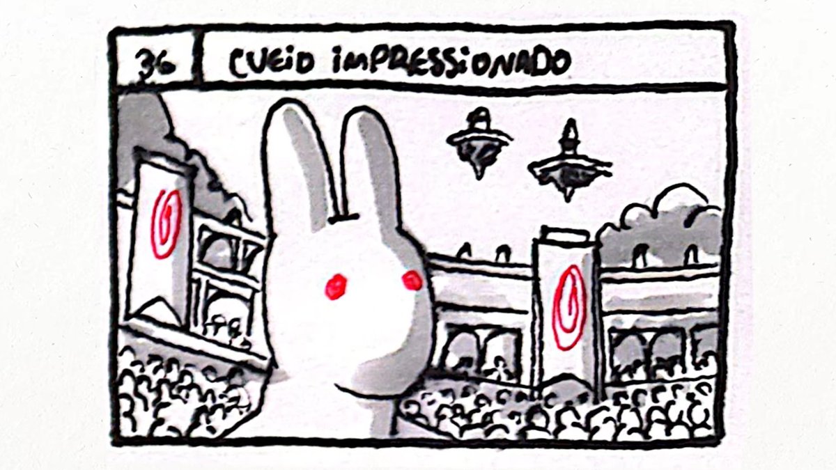 Fiaspo's tweet photo. Depois de 11 anos  desde o último episódio de Cueio, Ronaldo veio a público mostrar diversos storyboards do que seria o primeiro episódio da segunda temporada.

Ele mostra com detalhes o que seria o começo do torneio, e apresenta inclusive personagens novos. 

Seria super interessante ver essa animação sair do papel com o apoio de uma @NetflixBrasil ou @BRAdultSwim imagina?👀
