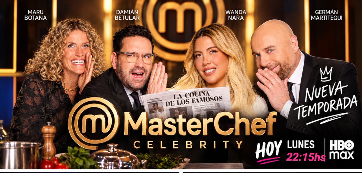 Jesfuckyou's tweet photo. Es hoy!! @wanditanara 22:15hs @telefe @MasterChefAR @hbomax https://t.co/jotTbMvRns