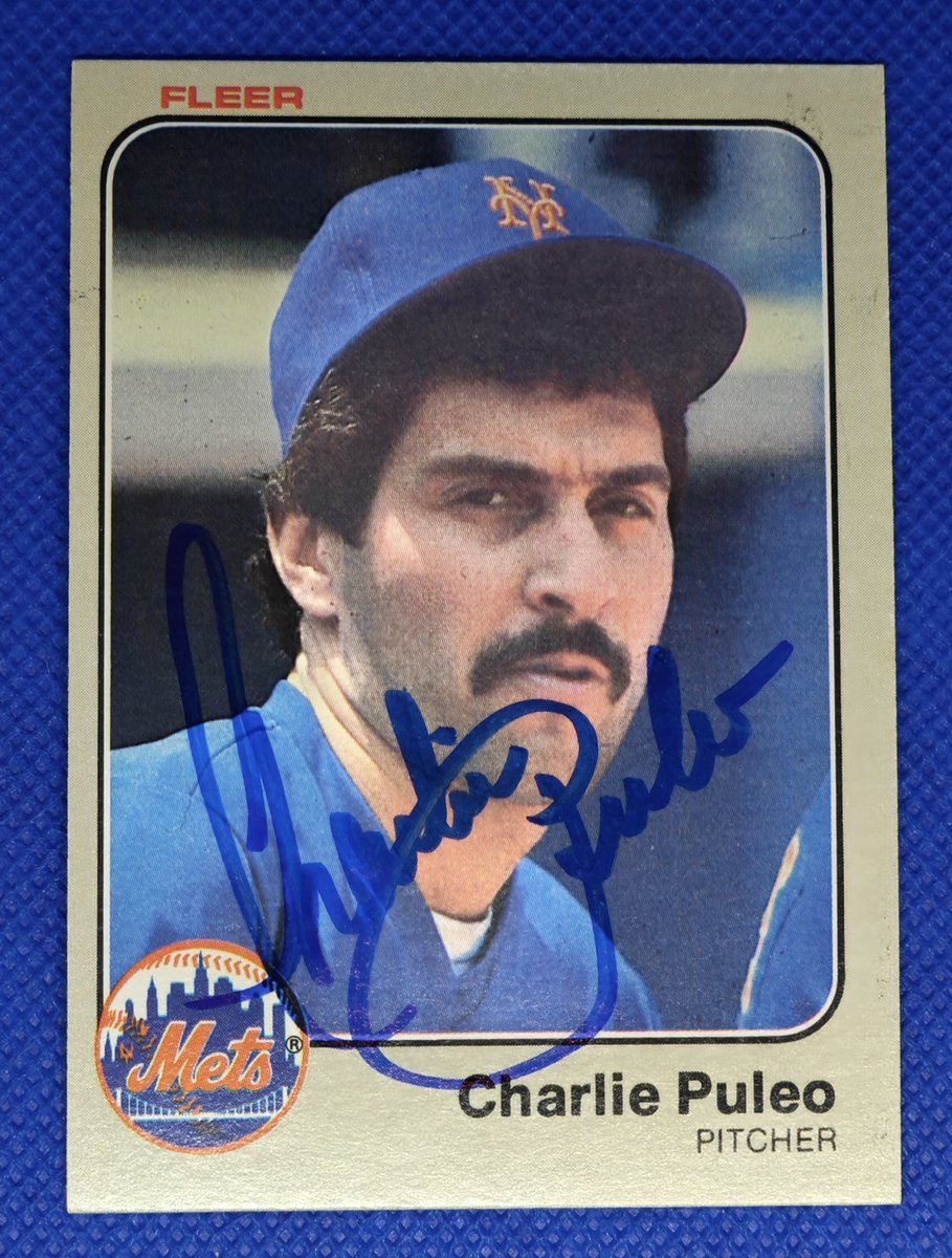 Gampagnolo's tweet photo. Today's TTM success: Charlie Puleo on a 1983 Fleer. 16 days. 
#TTM #TTMBASEBALL #baseballautographs #ttmsuccess #baseballcards https://t.co/6urQw0M01X