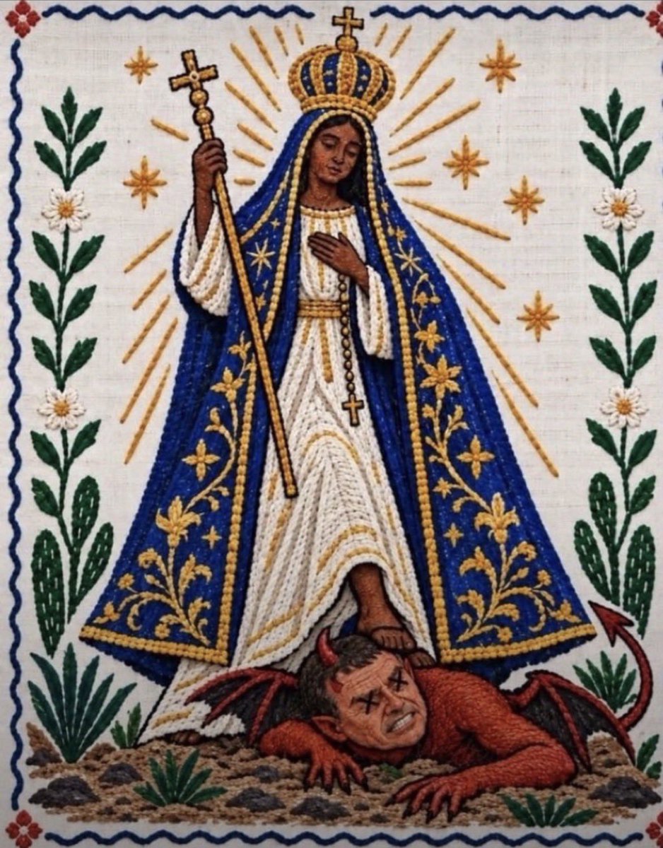 detremura's tweet photo. Maria passa na frente, pisa na cabeça da serpente 
UNIDOS POR APARECIDA https://t.co/AREcPhA7qP