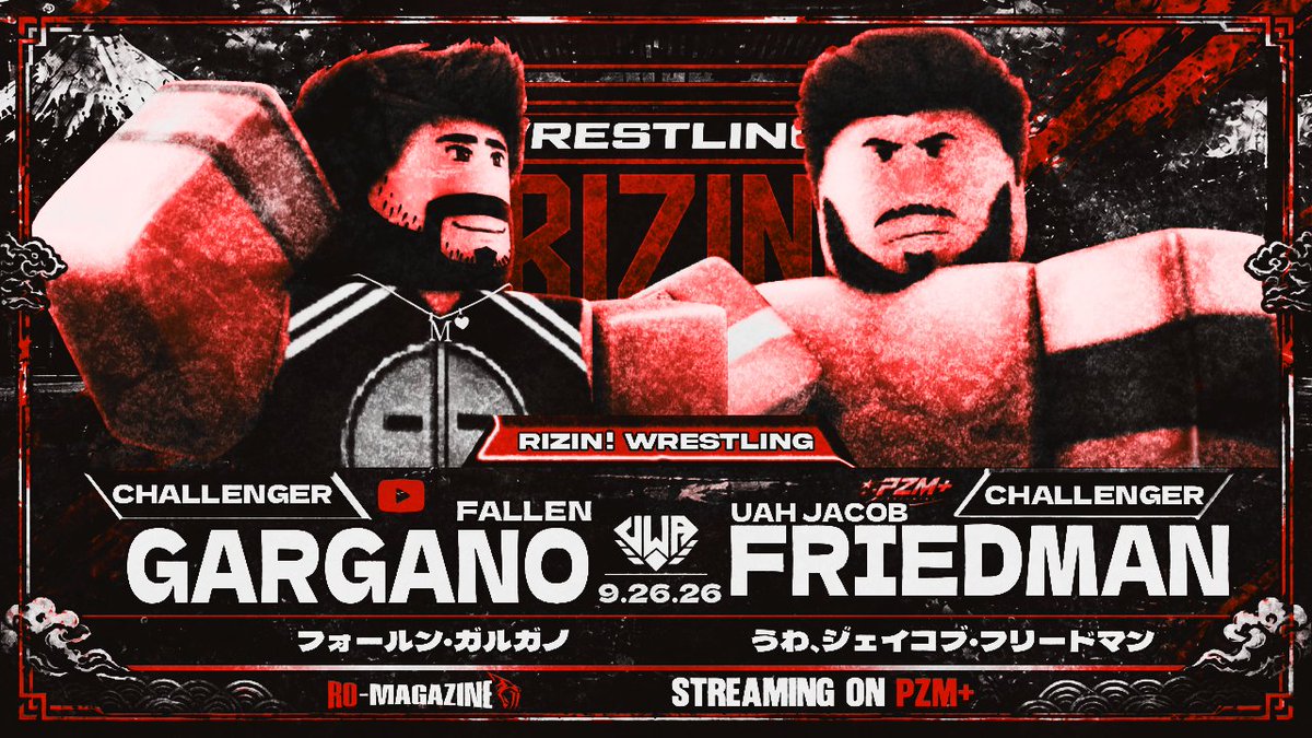 RIZINWrestling's tweet photo. 堕ちたレスリング、あるいは地の塩

For a shot at the King of the Rising Sun Onslaught match, Fallen Gargano will take on UJF in a FIRST TO 3 FALLS contest!

😑FALLEN WRESTLING.
🧂SALT OF THE EARTH.

Watch this matchup LIVE at RIZIN 2 TOMORROW!

#RIZIN2 https://t.co/tglklu9hgM