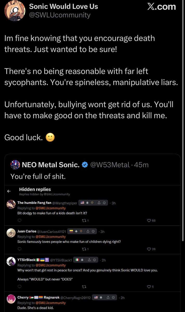 W53Metal's tweet photo. while we’re at it, nice try.
Stop trying to act oppressed. You’re not.
You’re a straight white man who’s nothing but an attention seeker. None of this changes the fact that you’re my bitch, and that you’re enraged by the concept of getting ratio’d by a black.
Keep eating my dick. https://t.co/FQ9D23MXF2