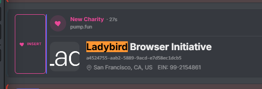 Mr_b4gChaser's tweet photo. Ladybird is a truly independant browser that doesnt monitor user info and doesnt sell out to sponsors

they survive off of their charity, and they keep building with funds from it

they just got added to donate gg

https://t.co/V7eKg2iIGP https://t.co/RjikbVSzqq