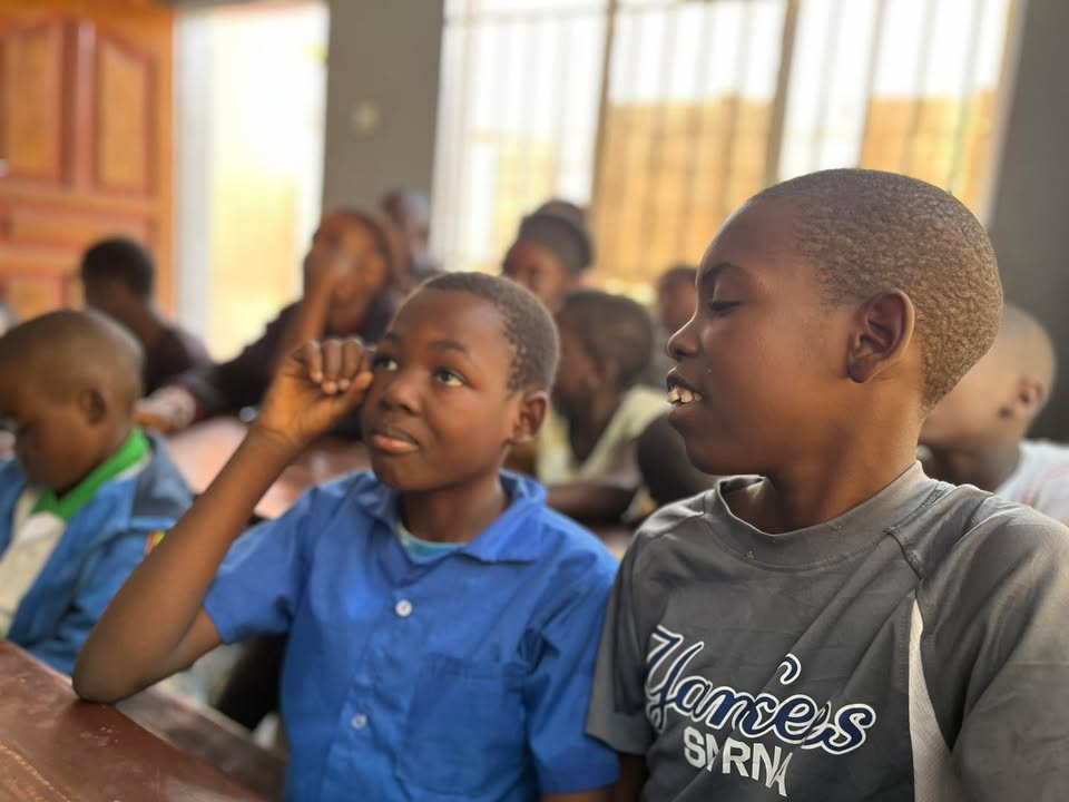 AEProgram's tweet photo. At the African Education Program, we believe unlocking potential starts from the inside out. That's why emotional well-being is woven into every program at our flagship Learning & Leadership Center in Kafue, Zambia — the Amos Youth Centre (AYC)!

Recently, Rebecca Tembo, AYC's Project Coordinator, led a mental health session with students in the Read for Rose Special Education Program. Together, they explored their "inside" and "outside" emotions: what we feel within, and how we express those feelings to the world around us.

Sessions like this help students recognize and name their emotions, build confidence in sharing them, and understand that caring for our mental health matters for everyone.

Read for Rose serves 41 children with disabilities, and each one has an individualized learning plan built around their unique abilities. Safe spaces where students feel seen and heard are as essential to that plan as reading, writing, and sign language. This is how we nurture changemakers.

💛 $900 provides one year of learning for a Read for Rose student, including sessions like this one. Support a student today: https://t.co/Q0Z1G9Ghpl

#MentalHealthMatters #InclusiveEducation #EducationForAll #ReadForRose #CommunityLedChange #Zambia