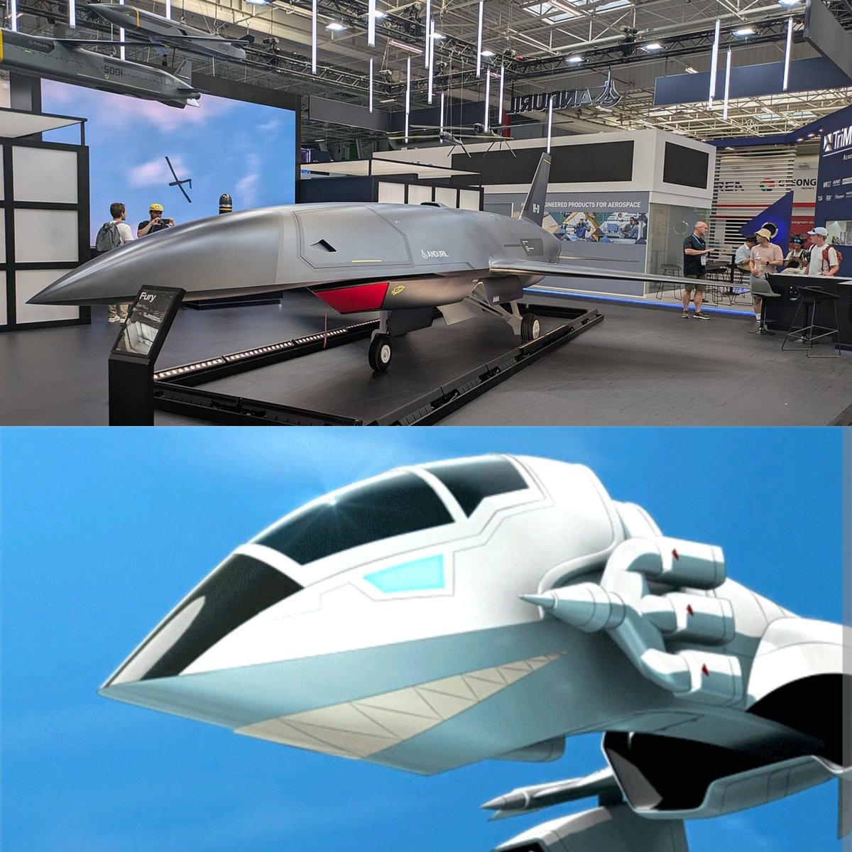 _KaibaCorp's tweet photo. Is it just me or does Anduril's FQ-44 somewhat resemble a Blue Eyes White Dragon jet? https://t.co/Y7L4295z7u