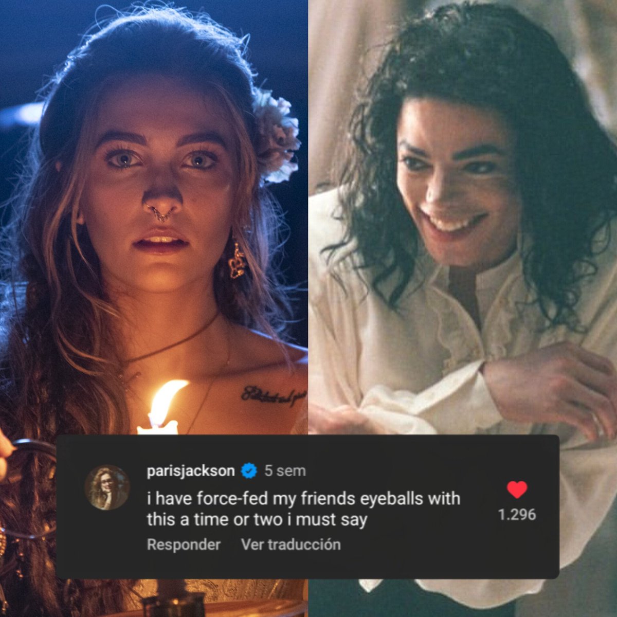 sebasmjjj's tweet photo. Paris Jackson comentó una publicación en Instagram sobre el cortometraje "Ghosts" de su padre y admitió: "ya he obligado a mis amigos a ver esto una o dos veces". ♥️

📰 .@_parisjacksonbr https://t.co/8g24Uy8jL1