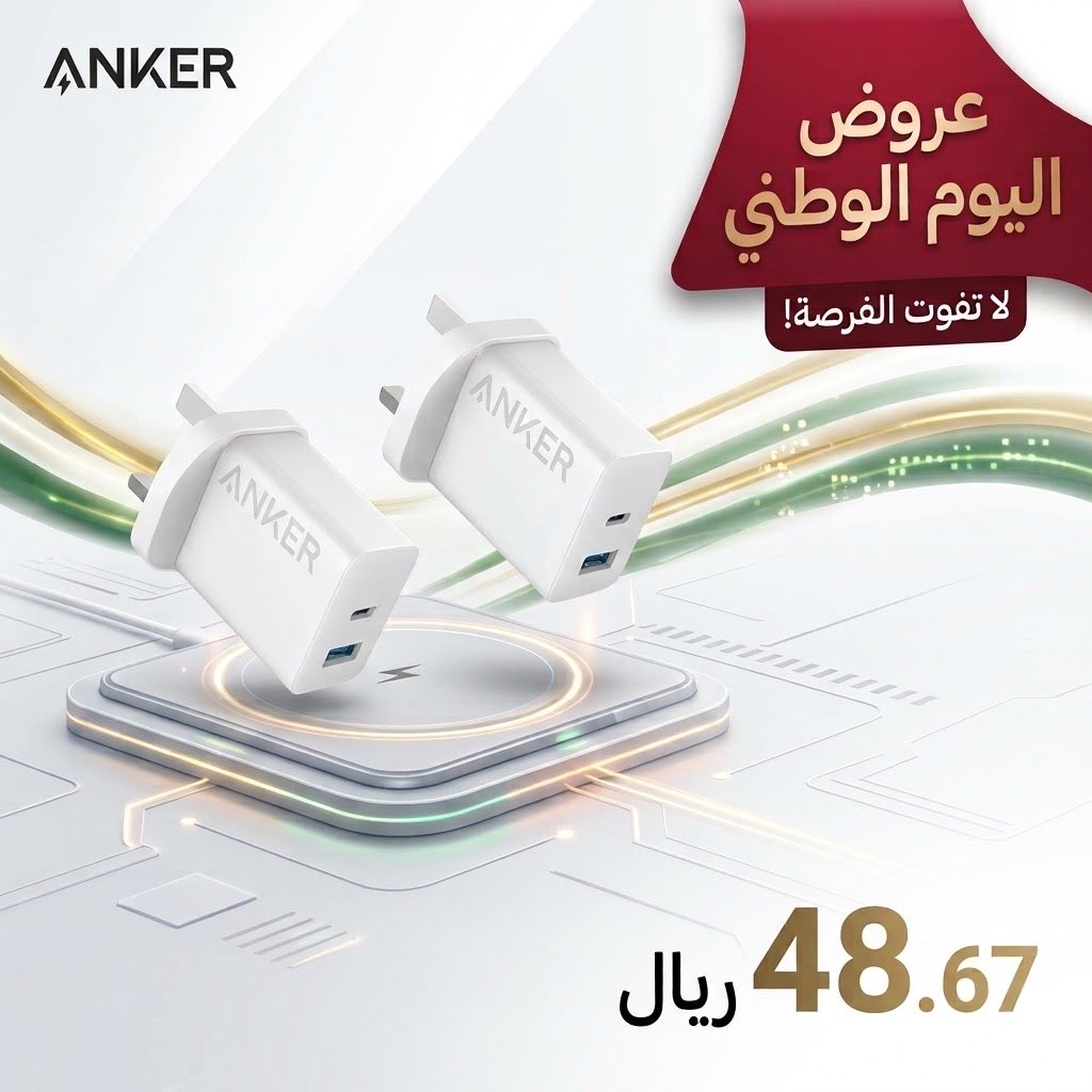 DealSnapshots's tweet photo. 🔌 ٢ × شاحن حائط من Anker ⚡️

منفذان USB-C في كل شاحن + شحن سريع بقوة 20W.
مناسب للآيفون، الآيباد، AirPods وغيرها 📱🎧

https://t.co/Nvm1VYGINL

تفضّل شاحن بمنفذ واحد أو منفذين؟ 👇

#أنكر #ايفون #شاحن_سريع #تقنية #عروض https://t.co/rfRyxnsTKB