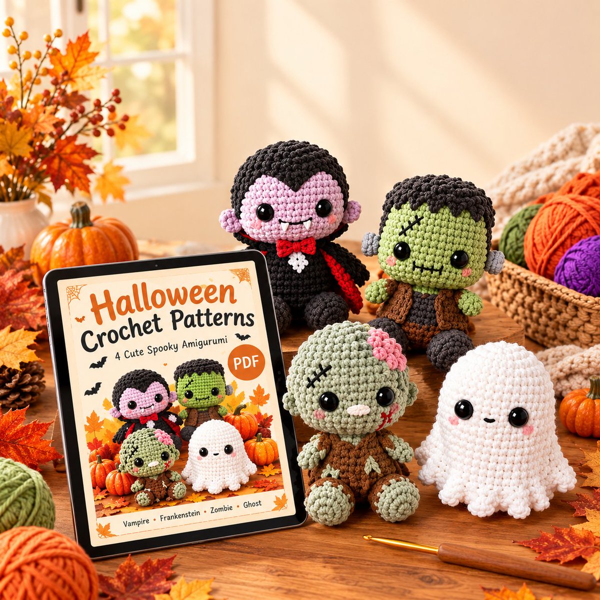 WorldCup26xHub's tweet photo. Halloween Crochet Pattern Bundle – Vampire, Frankenstein, Zombie &amp; Ghost Amigurumi

 PDF ''''  https://t.co/smqxOMH5Ha

#fallcrochet #crochetpattern #halloweencrochet https://t.co/HV2EfmGAKp