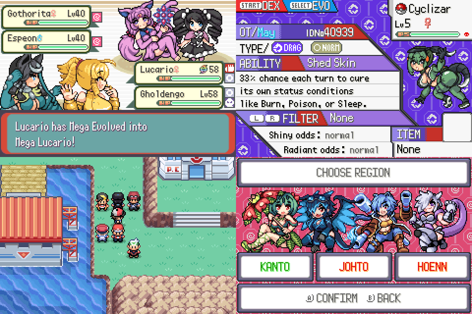 MoemonOfficial's tweet photo. Moemon Quetzal Update v.0.9.0 is out!
Made by @Tenmarh , who also created Pokémon Quetzal. Requires Pokémon Emerald (USA) to patch.

Please see our Discord for more details: https://t.co/p0HyWmpImw
Download here: https://t.co/OPlp3KsRg6

Features include ability to choose which region you want (Kanto, Johto and Hoenn). Battle system is updated up to gen 9. See comments for more features.