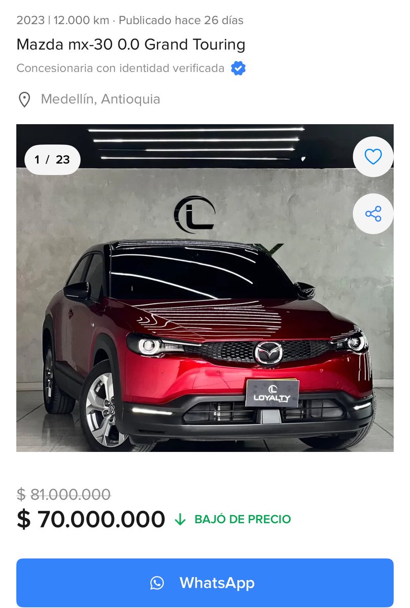 mustipss's tweet photo. Si estás teniendo un mal día solo piensa en la persona que compró este carro en 200 millones hace 3 años m, te aseguro que te sentirás mejor https://t.co/JgTaZfHQrm