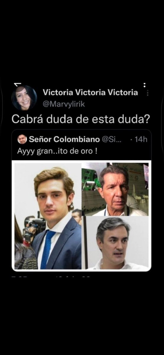 DelgahanPe70588's tweet photo. @MariaFdaCabal A ti si te quieren varios jajajajajajajaj que viva el CACHO, ya se sabe como
Llegaste a la Fiscalía de donde te echaron, de la misma razón por la que llegó a FEDEGAN el chiquitico de Lafaurie, fue un pago doble, parecido a AGRO INGRESO CABAL https://t.co/MmvggF8npa