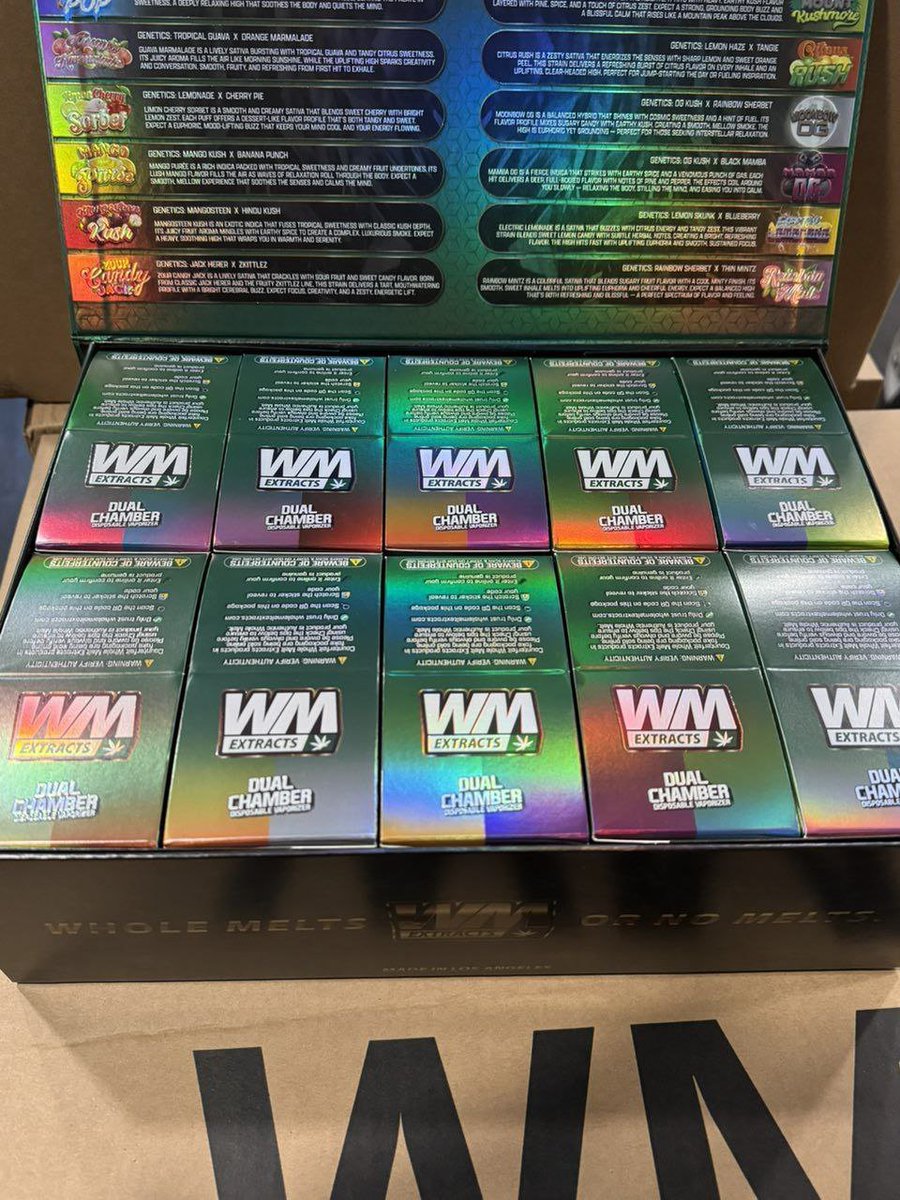 streetbreads's tweet photo. ⬆️NEW WHOLE MELTS 2G DISPOSABLES IN✅🤝‼️🚨

GO CRAZY 🤪

GLOW IN THE NIGHT🚨‼️😎🤝#TXweed #drugtwt #davenportweed  #weedplug #floridaplug #serving #plug #okc #weedinorlando #cannabis #caliweed #texasplug #dfw #atlweed #atlplug #dallasplug #dallasweed #mobile #carts #420usa https://t.co/yH1zENj2oh