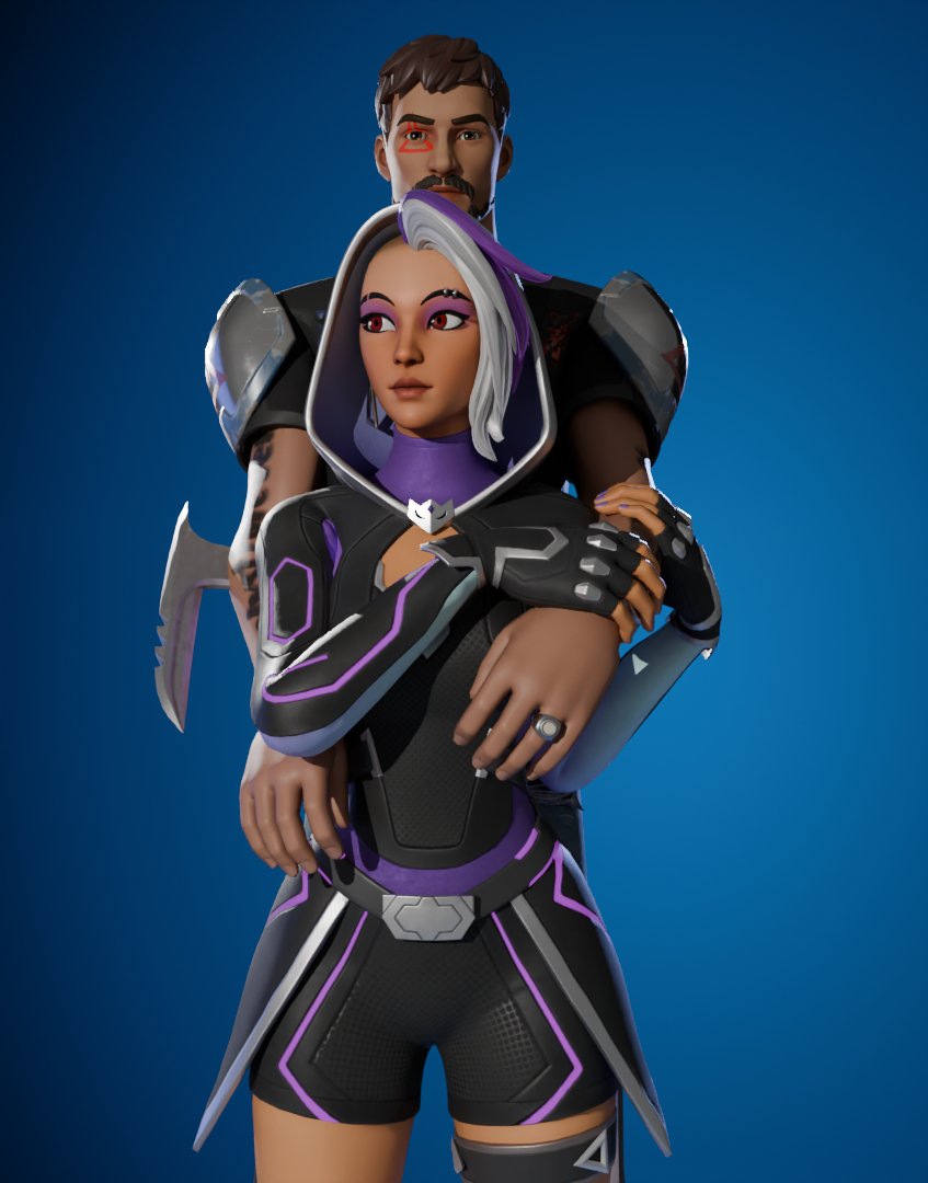 TrueFNAFGamer's tweet photo. (New Catalyst Alt &amp; Masked Alt Below)
"Protecting At All Times~♥️"
#Fortnite #Render #Art https://t.co/TVaTkssLup