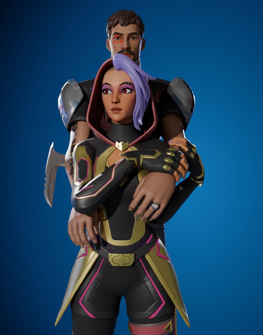 TrueFNAFGamer's tweet photo. (New Catalyst Alt &amp; Masked Alt Below)
"Protecting At All Times~♥️"
#Fortnite #Render #Art https://t.co/TVaTkssLup