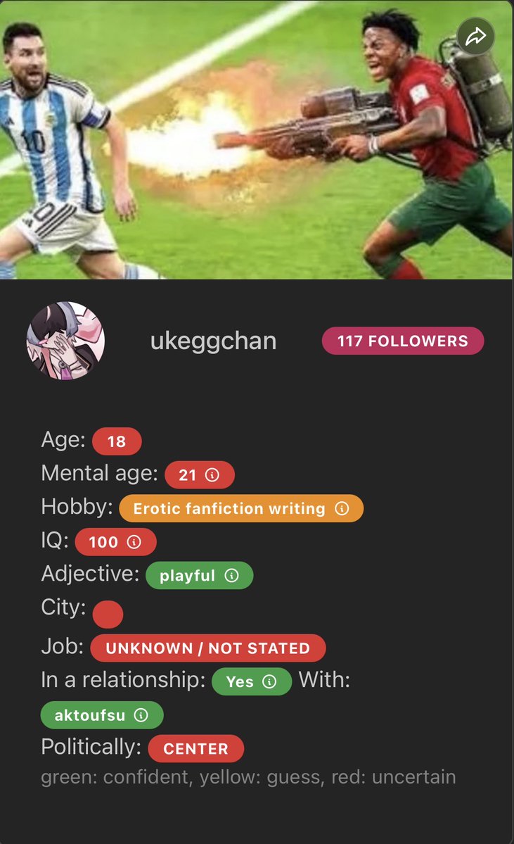 ukeggchan's tweet photo. @aktoufsu HELP WHAT WE ARENT DATING

even got the follower count wrong bro🫩 https://t.co/sWLpiMM8xi