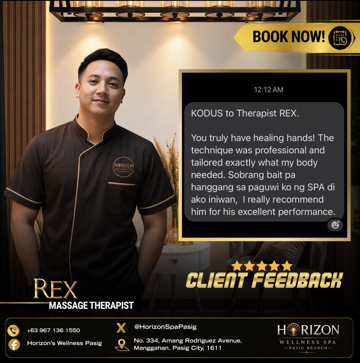 janrey_esteban's tweet photo. Morning pamassage na po kayo dito sa Horizon Wellness Spa Pasig available po ako 3pm untill 5am book your appointment #Horizonsspapasig https://t.co/V3O0ONVEfr