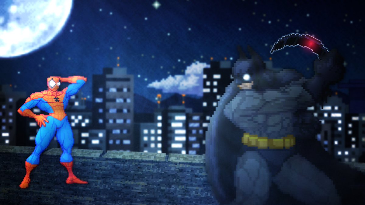 AGtheOG01's tweet photo. Spider-Man vs Batman (Marvel vs DC) Fanart by AGtheOG (me) part 1 https://t.co/4371V50ZeX