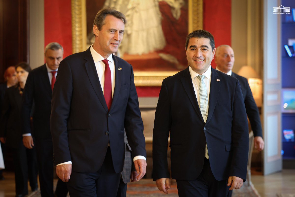 GeorgiaInEU's tweet photo. 2/3
🏛️ Fruitful meetings with @PeterDeRoover1, President of the House of Representatives of 🇧🇪; @vincentblondel, President of the Senate of 🇧🇪; @ClaudeWiseler, President of the Chamber of Deputies of 🇱🇺, as well as distinguished members of both parliaments. https://t.co/SVej5P4nfr
