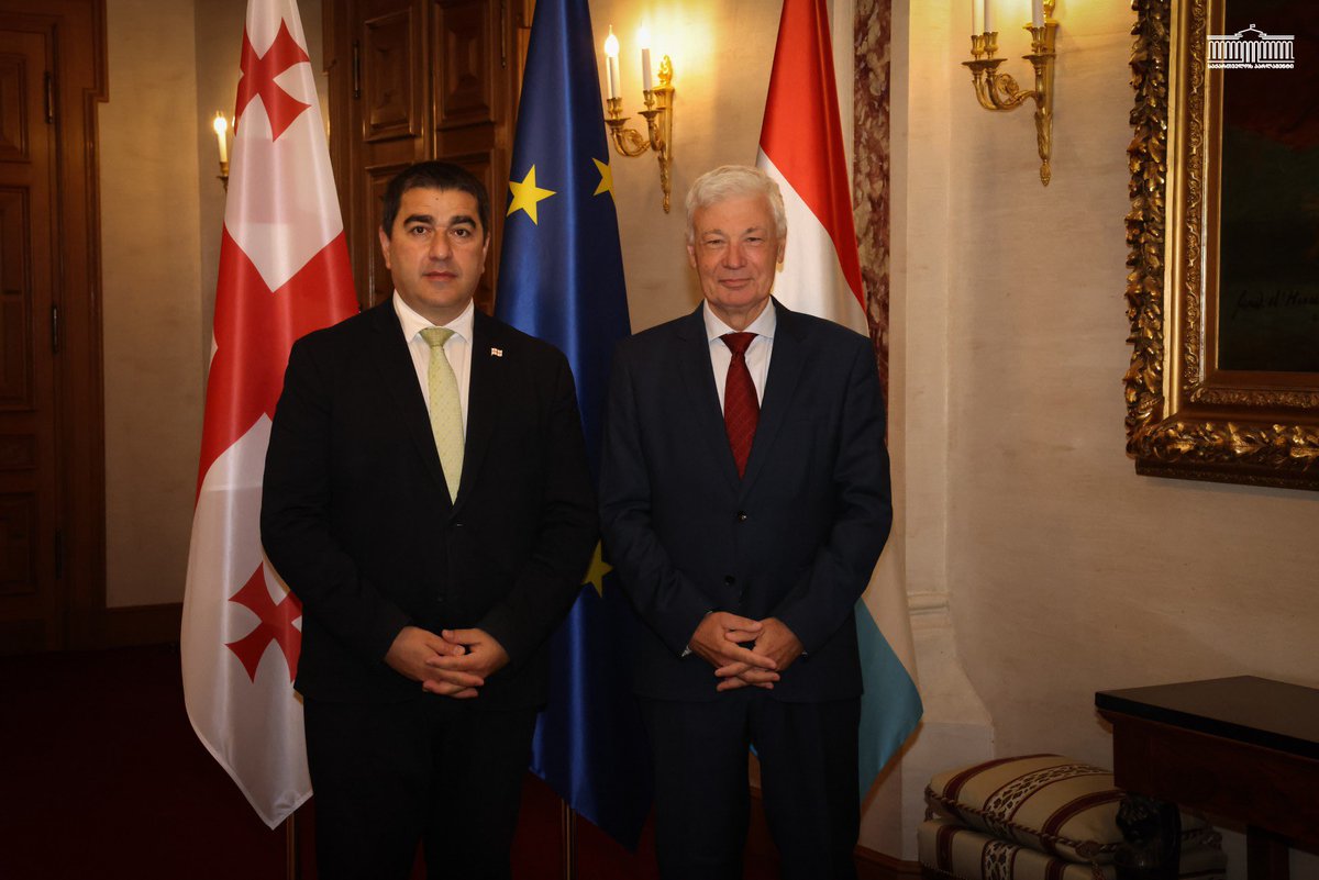 GeorgiaInEU's tweet photo. 2/3
🏛️ Fruitful meetings with @PeterDeRoover1, President of the House of Representatives of 🇧🇪; @vincentblondel, President of the Senate of 🇧🇪; @ClaudeWiseler, President of the Chamber of Deputies of 🇱🇺, as well as distinguished members of both parliaments. https://t.co/SVej5P4nfr