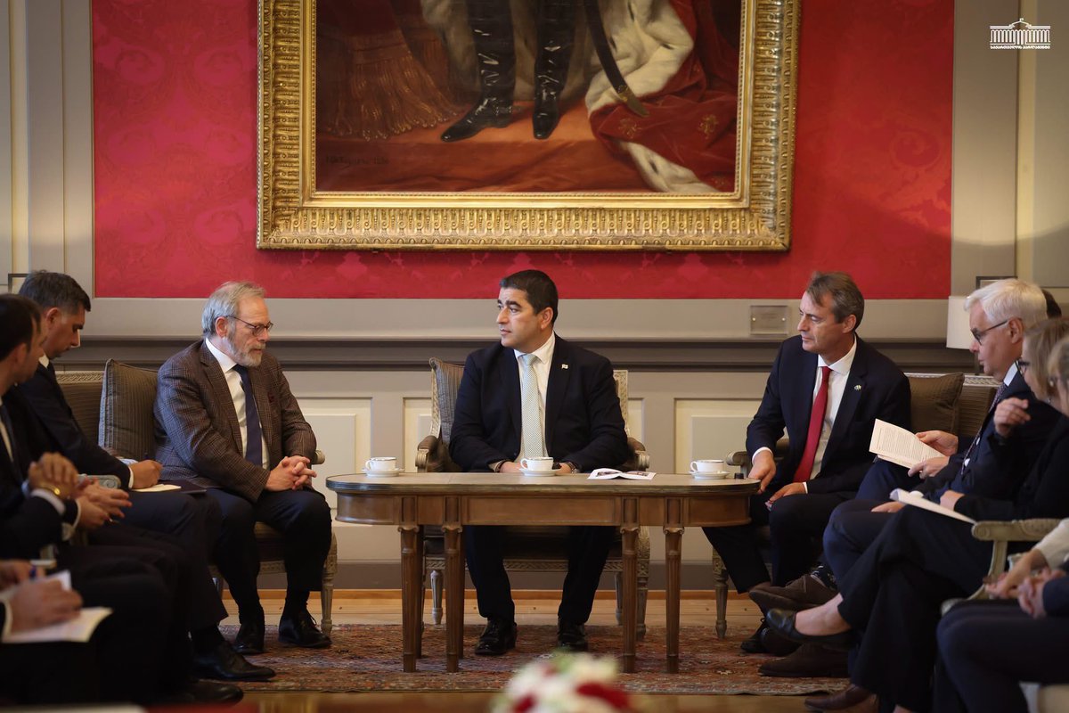 GeorgiaInEU's tweet photo. 2/3
🏛️ Fruitful meetings with @PeterDeRoover1, President of the House of Representatives of 🇧🇪; @vincentblondel, President of the Senate of 🇧🇪; @ClaudeWiseler, President of the Chamber of Deputies of 🇱🇺, as well as distinguished members of both parliaments. https://t.co/SVej5P4nfr