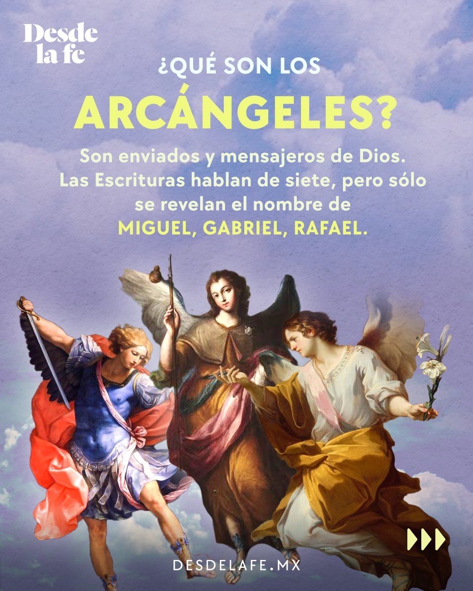 DesdeLaFeMx's tweet photo. La Biblia menciona el nombres de tres arcángeles: Rafael, Gabriel y Miguel. 👼👼👼

Te explicamos quiénes son: https://t.co/Imrmv3asyl 

#Arcángeles #Biblia https://t.co/dgaCrvgZ1j