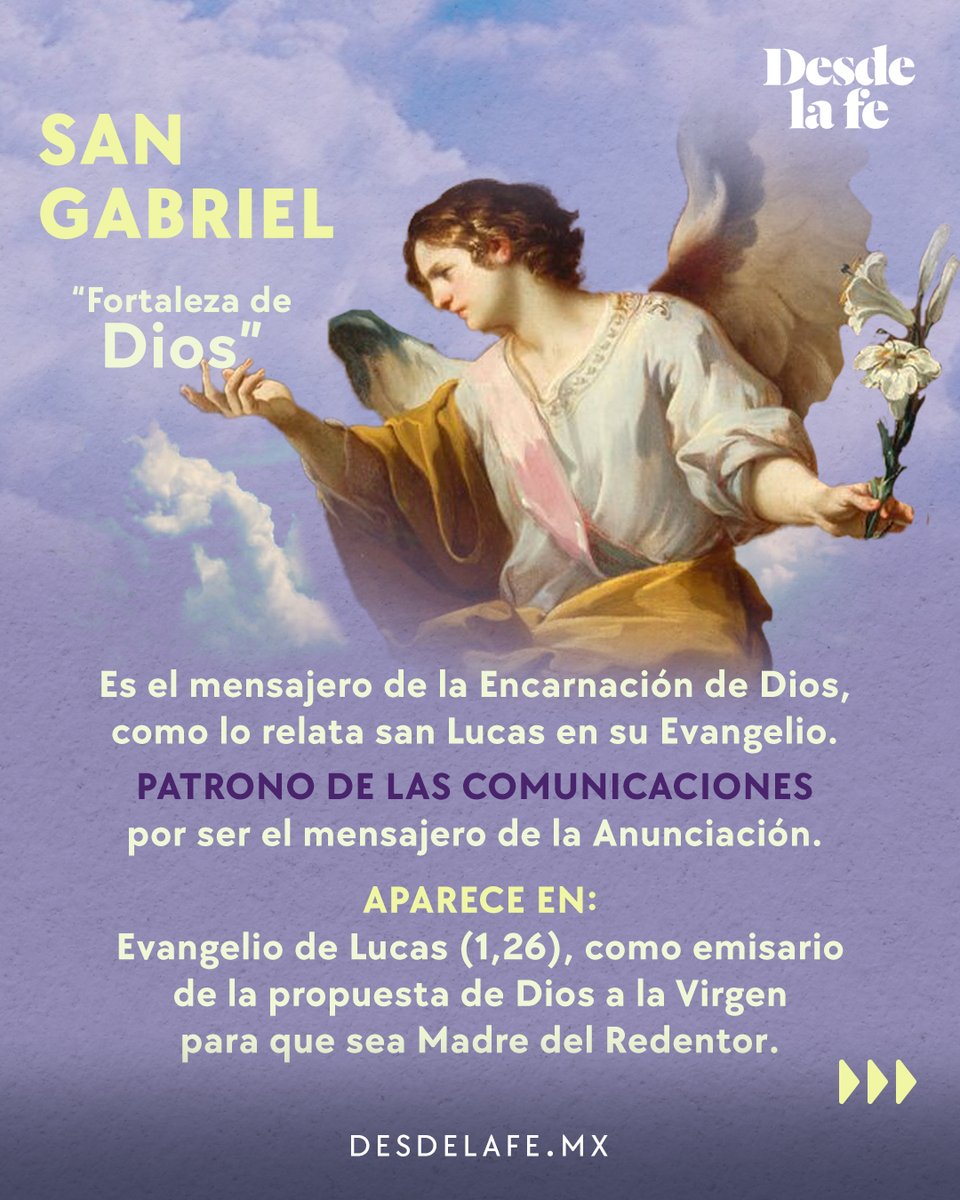 DesdeLaFeMx's tweet photo. La Biblia menciona el nombres de tres arcángeles: Rafael, Gabriel y Miguel. 👼👼👼

Te explicamos quiénes son: https://t.co/Imrmv3asyl 

#Arcángeles #Biblia https://t.co/dgaCrvgZ1j