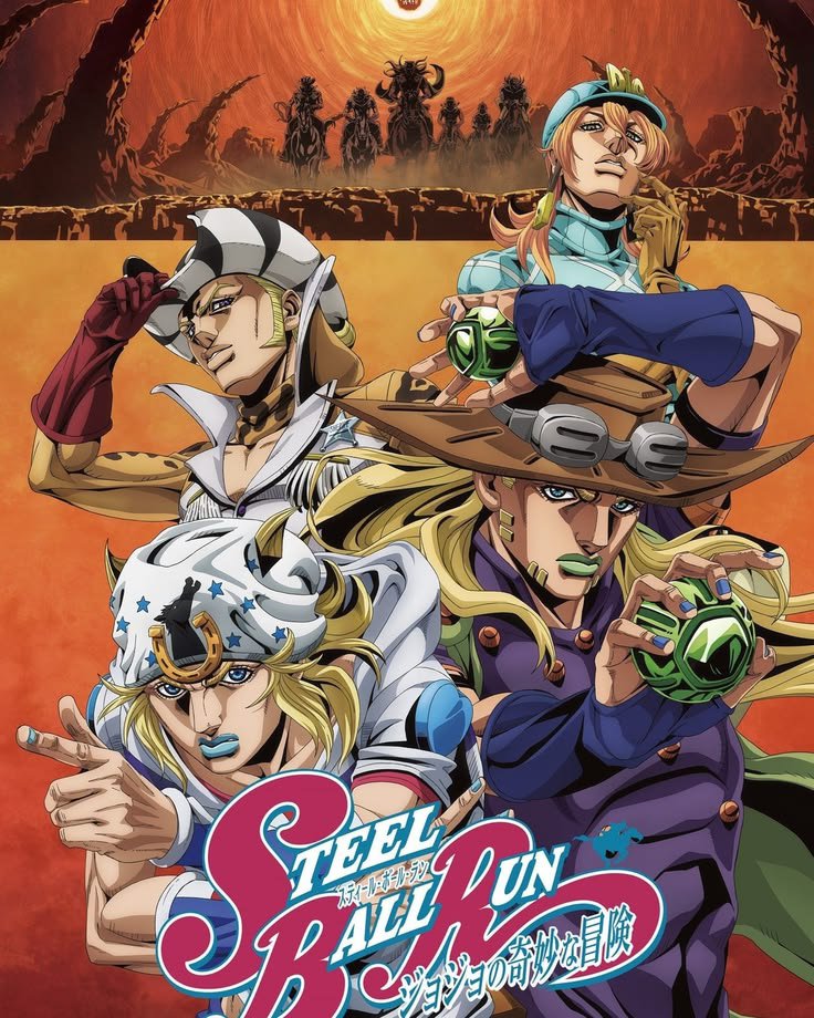 BrennerMS7's tweet photo. @salirdesi La primera etapa de steel ball run (anime) https://t.co/joD5tnoGmp