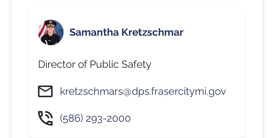 emkenobi's tweet photo. PLEASE READ: One of the 7 Cornell rapists Scott Kretzschmar’s mother, Samantha Kretzschmar, is the Director of Public Safety (painfully ironic)  in Fraser Michigan. Her department is hosting a public safety open house on October 20th! It would be nice if the Fraser community came together to demand her son face the consequences for what he and his friends did! This open house is supposed to make their community safer, meanwhile the director of their public safety is the mother of a rapist who is free and being protected.