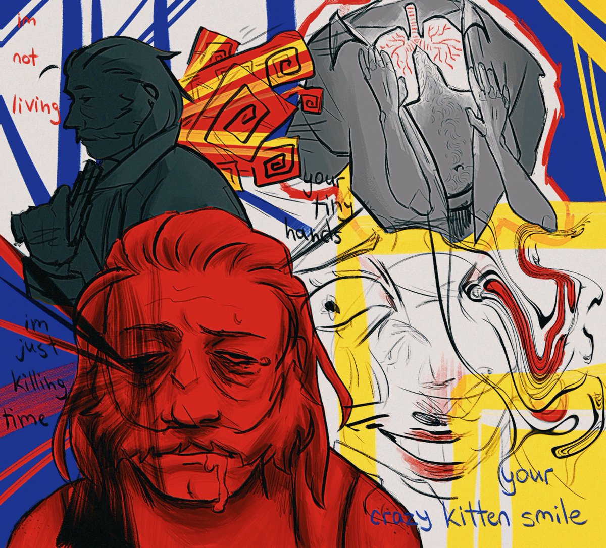 kis3lll's tweet photo. old disco elysium stuff #discoelysium  #harrydubois #kimkitsuragi #digitalart #illustration https://t.co/Q1WQWjLC4r