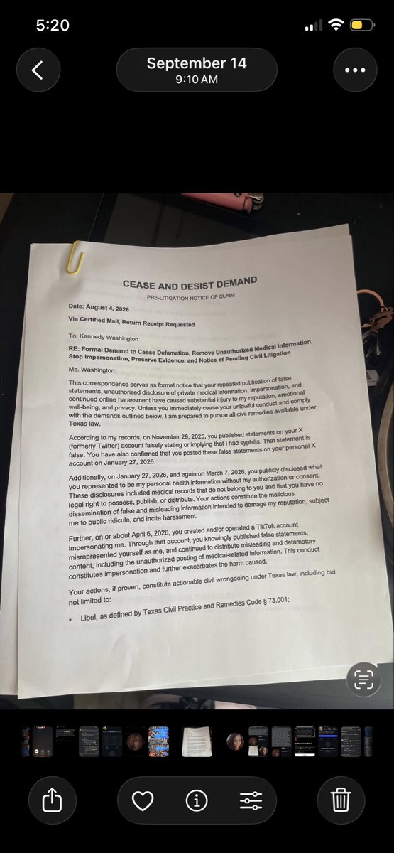 Nicholleee2023's tweet photo. Notice it says August 2026 bby this paper didn’t get to me until September 14,2026 at 9:10 am so again with the lies girl I’m on ur ass STOP LYING https://t.co/7ai0PGb97a