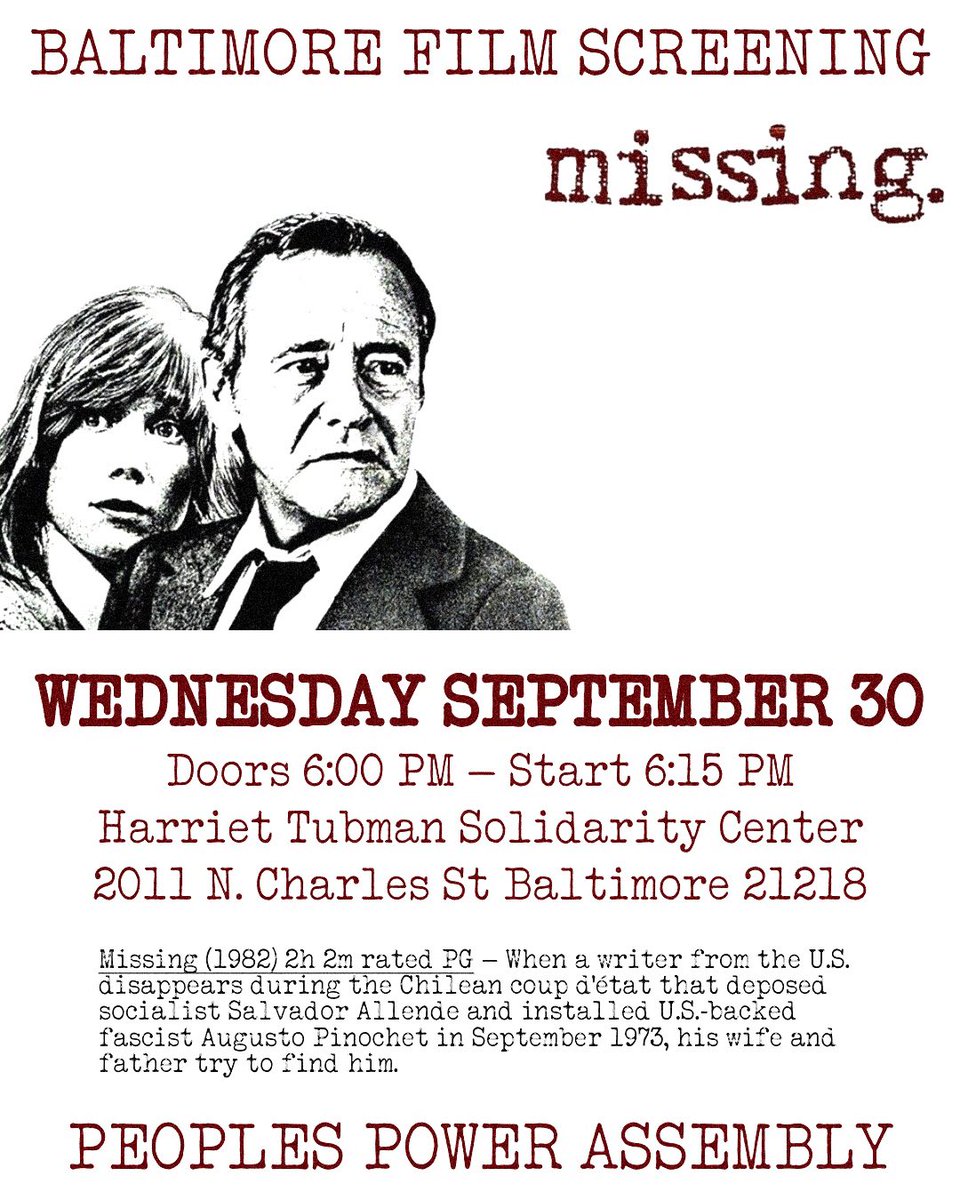 BaltimorePPA's tweet photo. 🗓 Wednesday, September 30, 2026
🕕 Doors at 6, start at 6:15
���� Harriet Tubman Solidarity Center, 2011 N. Charles St. Baltimore MD 21218 https://t.co/jPRwdngtko