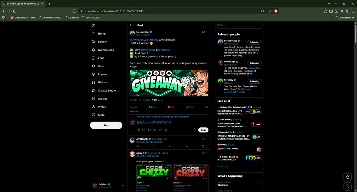 InfighterCS's tweet photo. @ForenzicClips @PowellClips @Forenzey @djokicccc @MIGGY666127 

done all! https://t.co/NOXbqFUxeW