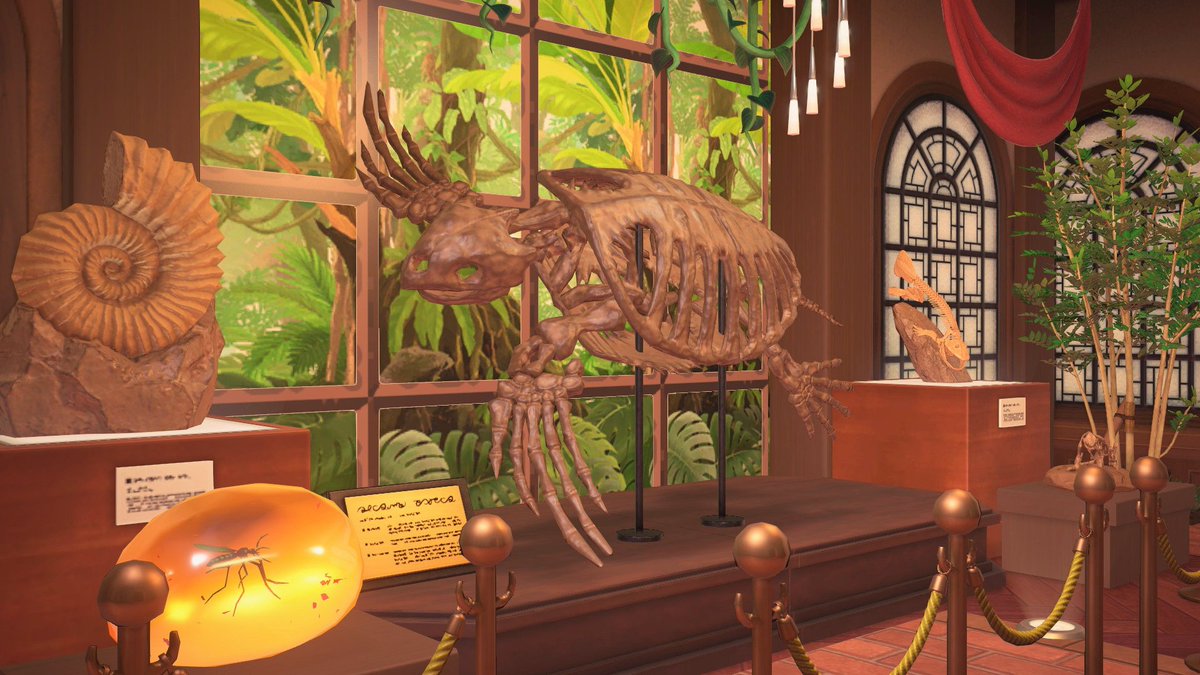 mystia1614's tweet photo. 🌳森の博物館🌲

中央の化石を恐竜にしようか迷い中🦕

#あつまれどうぶつの森 
#あつ森写真部 
#AnimalCrossing 
#ACNHDesigns https://t.co/wwHC6wWF5g
