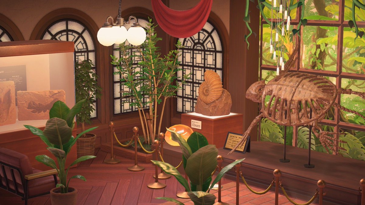 mystia1614's tweet photo. 🌳森の博物館🌲

中央の化石を恐竜にしようか迷い中🦕

#あつまれどうぶつの森 
#あつ森写真部 
#AnimalCrossing 
#ACNHDesigns https://t.co/wwHC6wWF5g