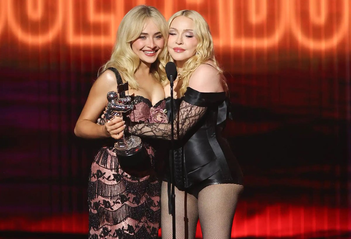 SiteMadonnaBR's tweet photo. EMOCIONOU! DEADLINE confirma que o #VMAs 2026 teve a maior audiência em 11 ANOS! 

O show, que contou com um set de abertura de Madonna, registra 8,43 milhões de espectadores na CBS e na MTV (e uma repetição na MTV), um aumento de 50% comparado ao ano passado! https://t.co/m8GHSdAY6B